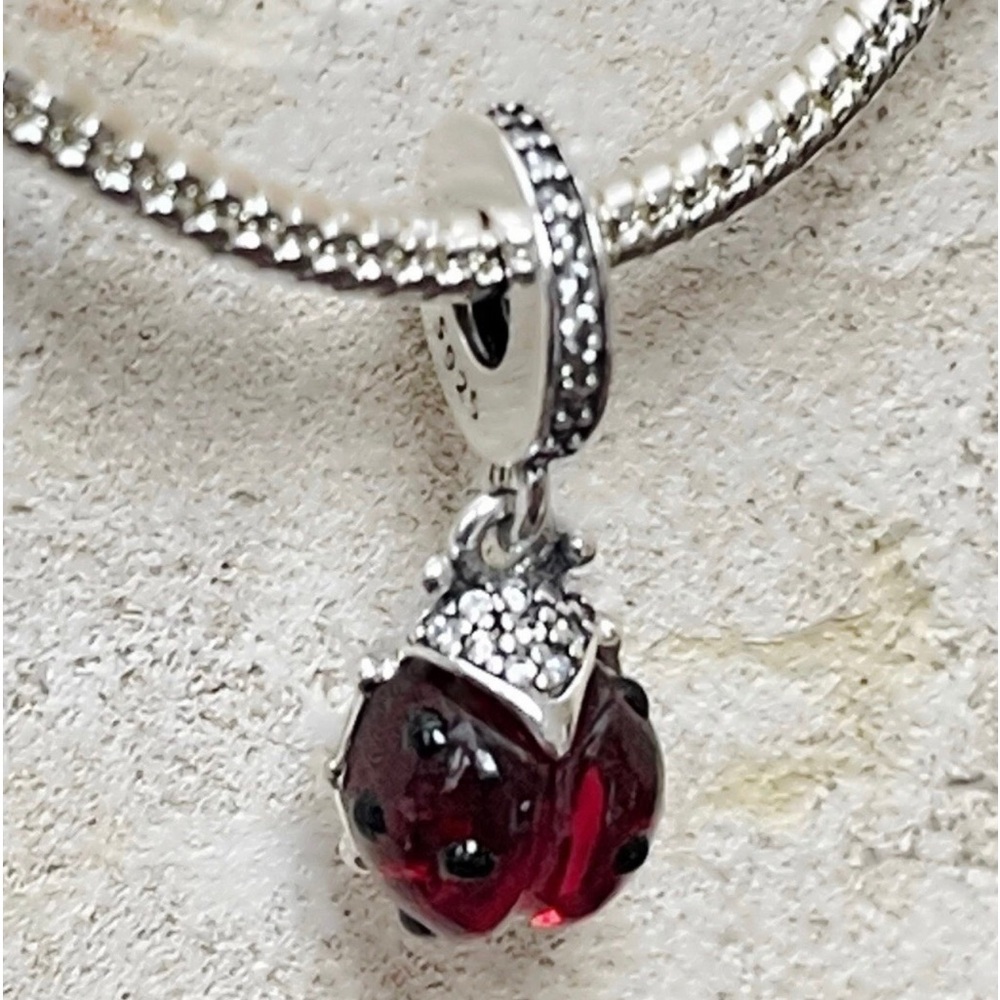 Ladybug Charm, S925 Sterling Silver, Ladybug Jewelry